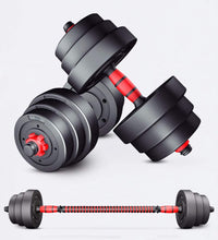 Load image into Gallery viewer, Fashion Adjustable 44LB Dumbbell Weight Set Barbell Lifting 4 Spinlock Collars & 2 Connector Options for Gym Home Bodybuilding Training