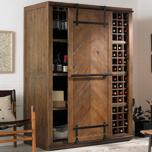Red wine collection cabinet